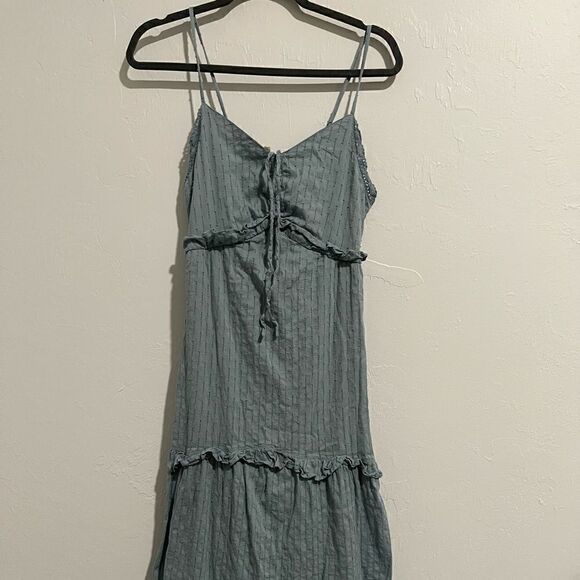 Japna teal maxi dress M crouched adjustable strap - Picture 1 of 7